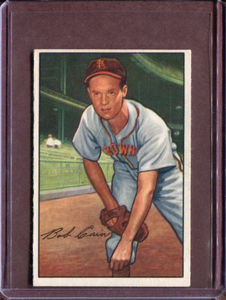 1952 Bowman 19 Bob Cain EX #D3818