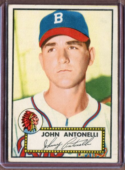 1952 Topps 140 Johnny Antonelli EX #D3893