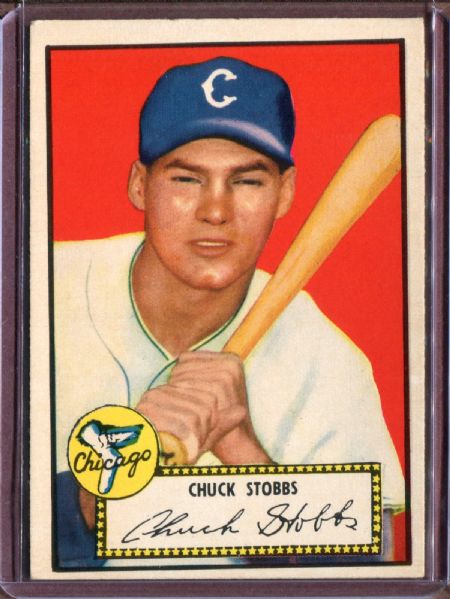 1952 Topps 62 Chuck Stobbs RC Red Back EX #D3879