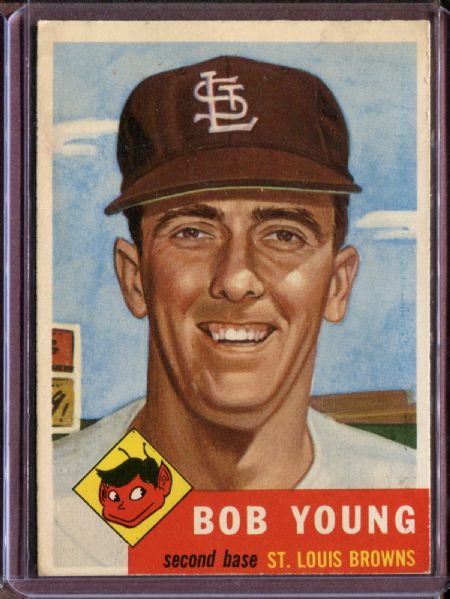 1953 Topps 160 Bob Young EX #D3973