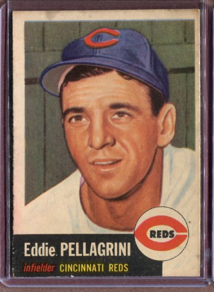 1953 Topps 28 Eddie Pellagrini EX #D3942