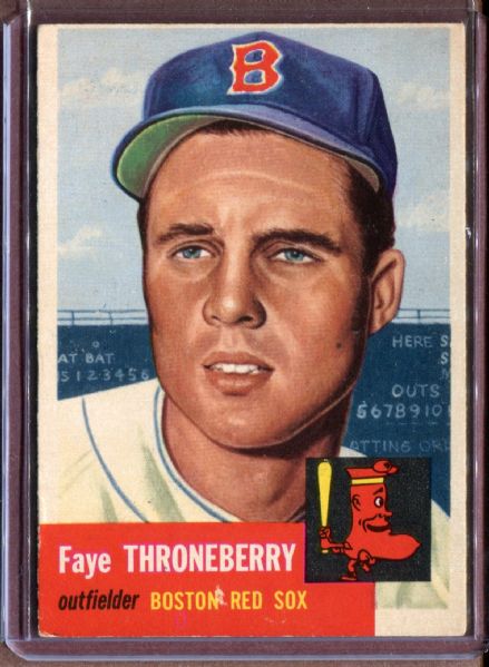 1953 Topps 49 Faye Throneberry DP EX #D3946