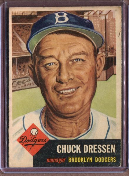 1953 Topps 50 Chuck Dressen DP EX #D3947