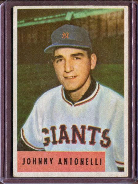 1954 Bowman 208 Johnny Antonelli EX #D4088
