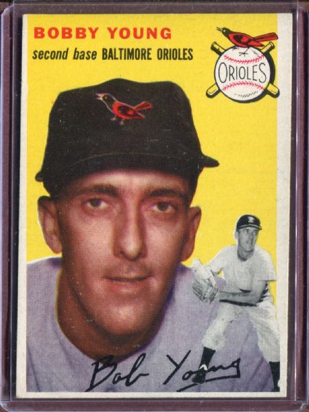 1954 Topps 8 Bob Young EX #D4101