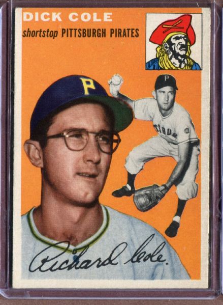 1954 Topps 84 Dick Cole RC EX #D4176