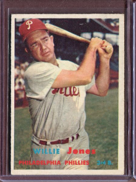 1957 Topps 174 Willie Jones EX #D4488