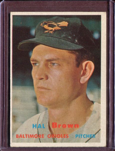 1957 Topps 194 Hal Brown EX #D4491