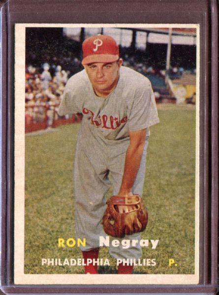 1957 Topps 254 Ron Negray EX #D4498