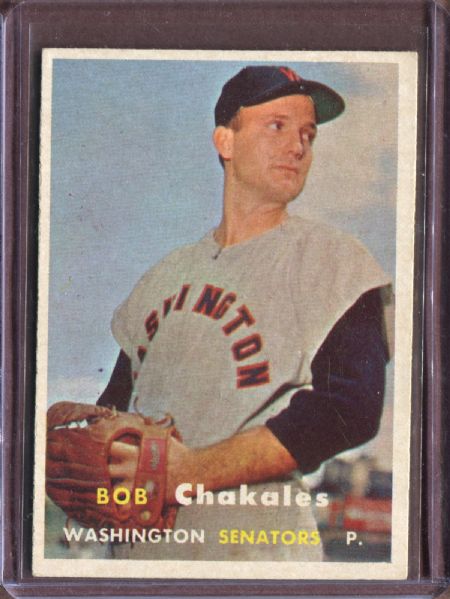1957 Topps 261 Bob Chakales EX #D4499