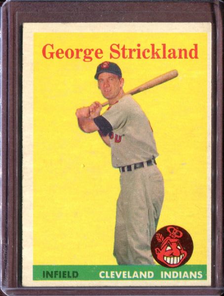 1958 Topps 102 George Strickland EX #D4531