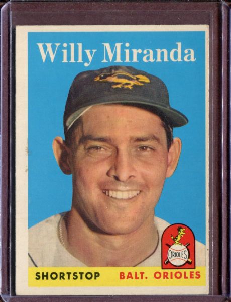 1958 Topps 179 Willie Miranda EX #D4539