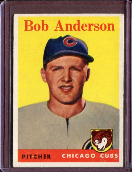 1958 Topps 209 Bob Anderson RC EX #D4545