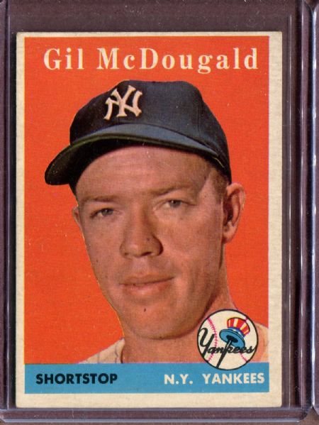 1958 Topps 20A Gil McDougald EX #D4518
