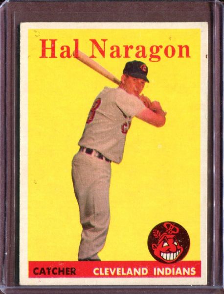 1958 Topps 22 Hal Naragon EX #D4520