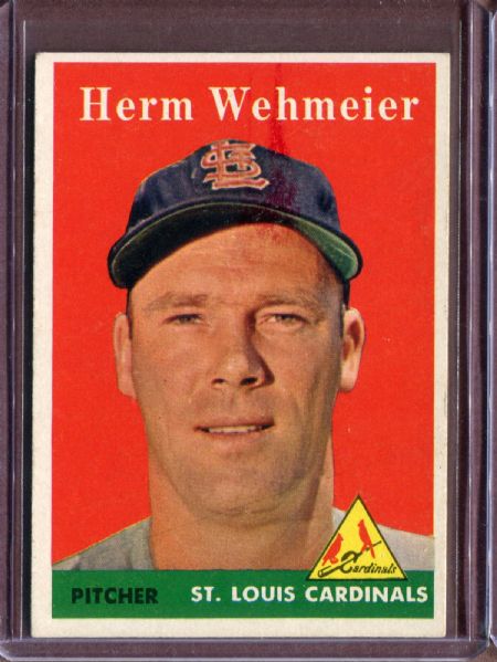 1958 Topps 248 Herman Wehmeier EX #D4560