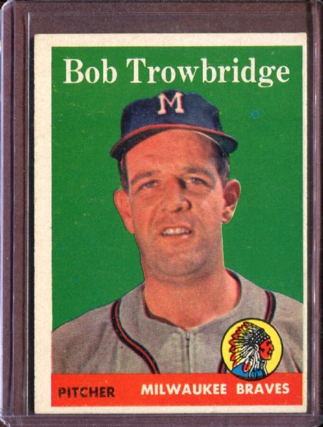 1958 Topps 252 Bob Trowbridge RC EX #D4561