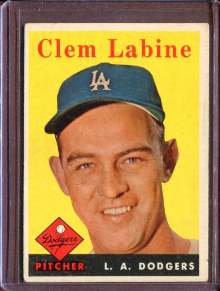 1958 Topps 305 Clem Labine EX #D4573