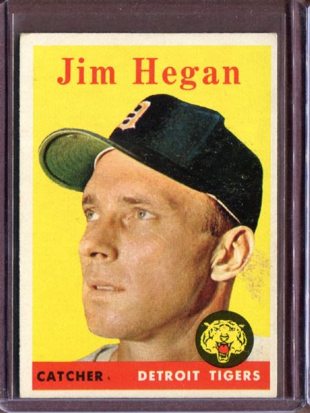1958 Topps 345 Jim Hegan EX #D4584