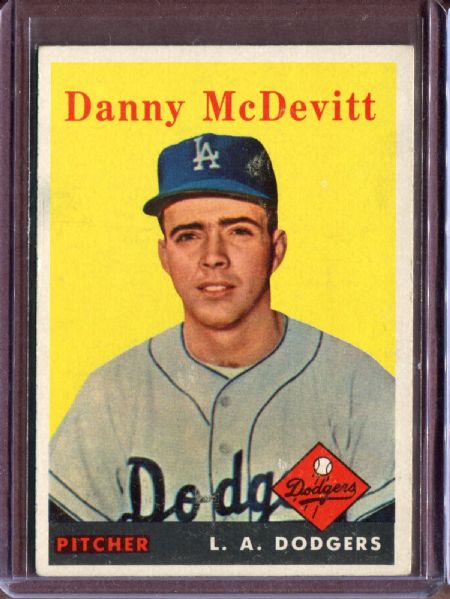 1958 Topps 357 Danny McDevitt RC EX #D4590