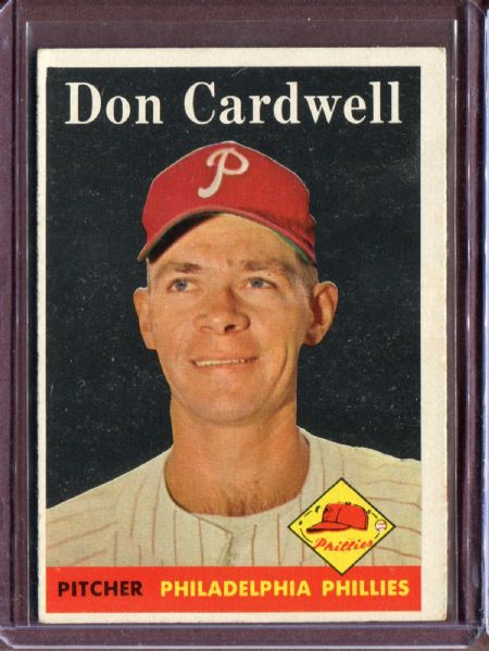 1958 Topps 372 Don Cardwell EX #D4596