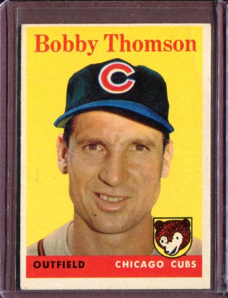 1958 Topps 430 Bobby Thomson EX #D4622