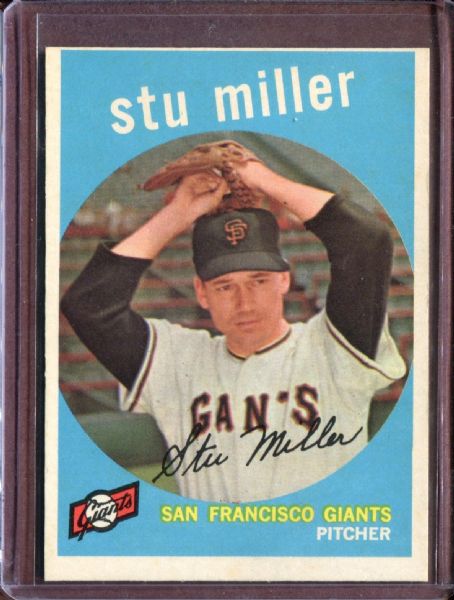 1959 Topps 183 Stu Miller EX #D4669