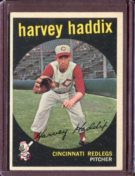 1959 Topps 184 Harvey Haddix EX #D4670