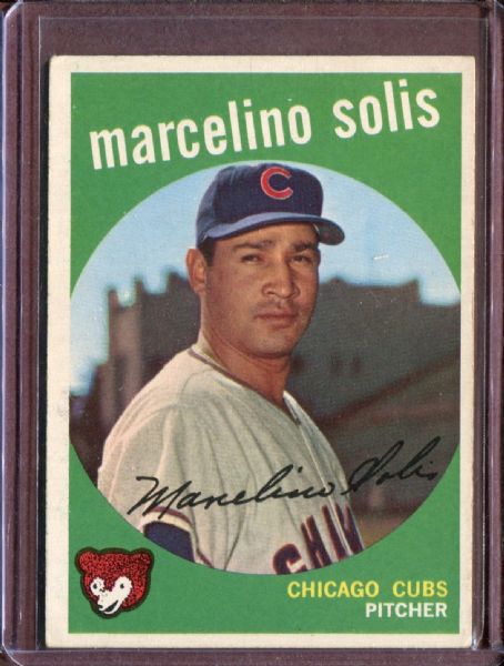 1959 Topps 214A Marcelino Solis Gray Back EX #D4681