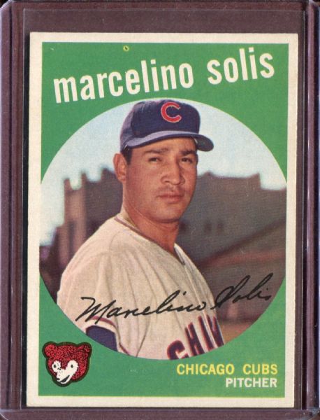 1959 Topps 214A Marcelino Solis Gray Back EX #D4682
