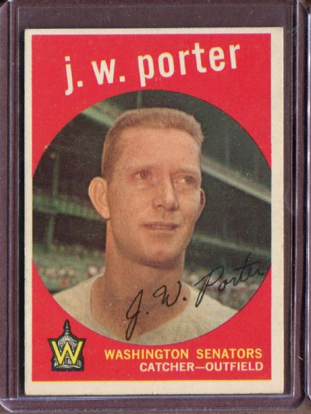 1959 Topps 246 J.W. Porter White Back EX #D4692