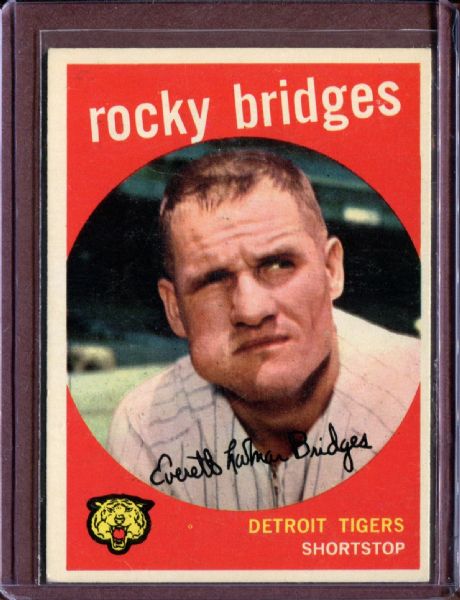 1959 Topps 318 Rocky Bridges EX #D4719