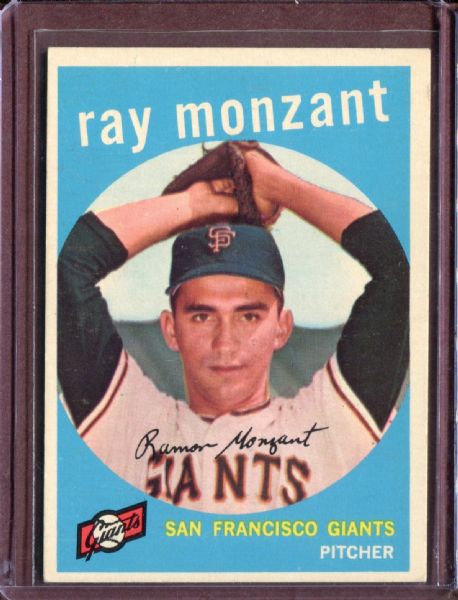 1959 Topps 332 Ray Monzant EX #D4730
