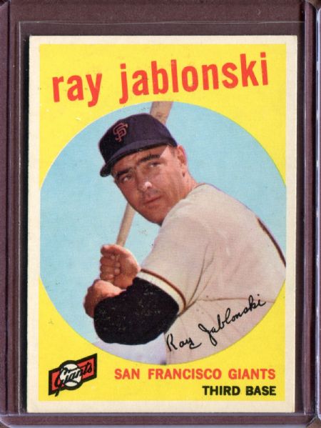 1959 Topps 342 Ray Jablonski EX #D4734