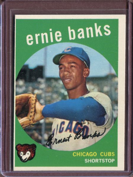 1959 Topps 350 Ernie Banks EX #D4739