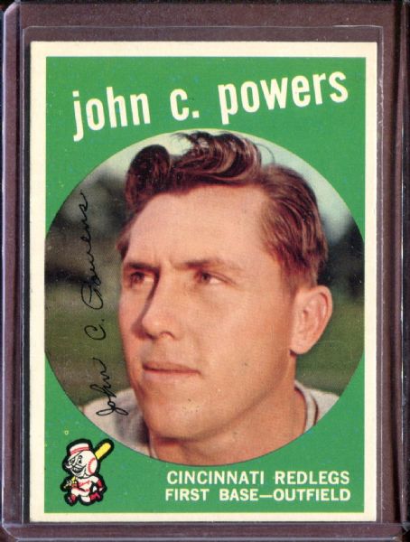 1959 Topps 489 John Powers EX #D4789