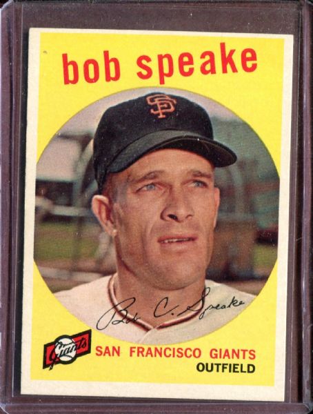 1959 Topps 526 Bob Speake EX #D4801