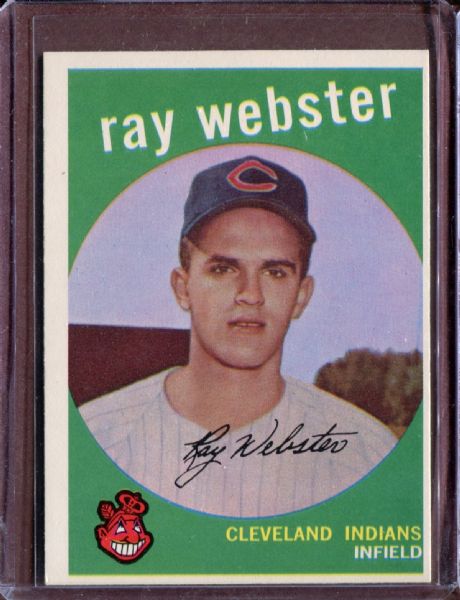 1959 Topps 531 Ray Webster RC EX #D4803