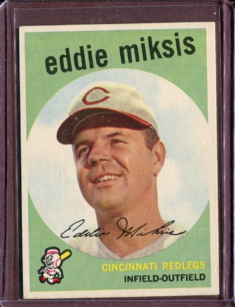 1959 Topps 58 Eddie Miksis EX #D4635