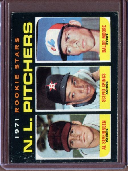 1971 Topps 747 Rookie Stars Severinsen/Spinks/Moore RC VG-EX #D3359