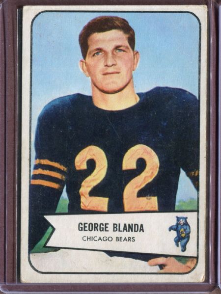 1954 Bowman 23 George Blanda RC VG-EX #D3534