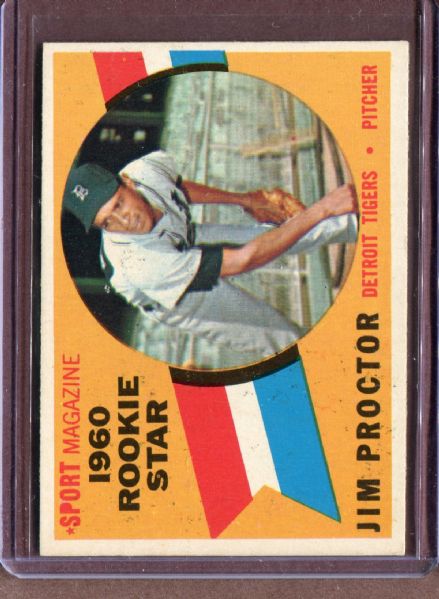 1960 Topps 141 Jim Proctor RS RC EX #D4998