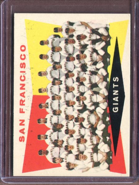 1960 Topps 151 San Francisco Giants Team EX #D5022