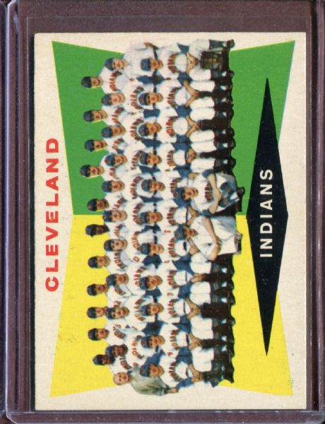 1960 Topps 174 Cleveland Indians Team EX #D5083