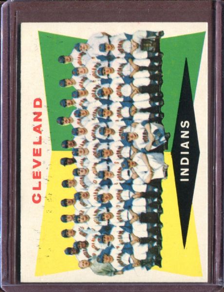 1960 Topps 174 Cleveland Indians Team EX #D5085