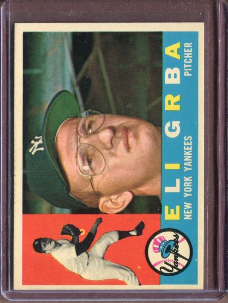 1960 Topps 183 Eli Grba RC EX #D5112
