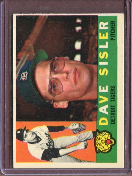 1960 Topps 186 Dave Sisler EX #D5118