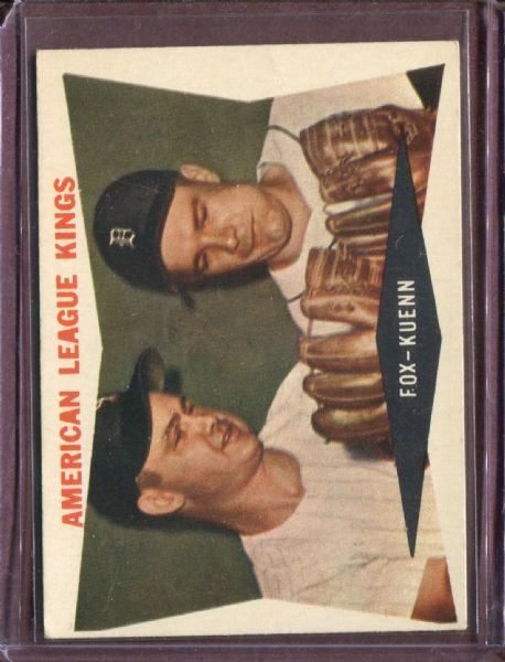 1960 Topps 429 American League Kings Fox/Kuenn Gray Back EX #D5486