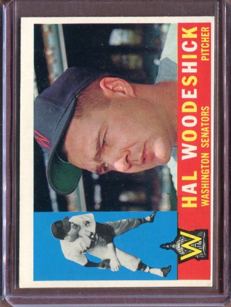 1960 Topps 454 Hal Woodeshick  EX #D5525
