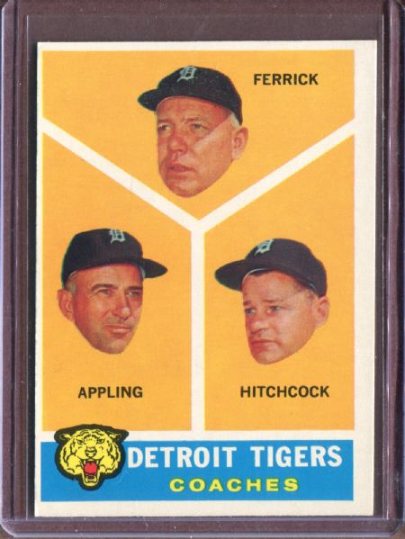 1960 Topps 461 Tigers Coaches  EX #D5538